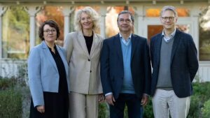 Das Leitungsteam des neuen Zentrums (v. l.): Dr. Britta Hochkirchen, apl. Prof. Dr. Sandra Kerschbaumer, Dr. Helmut Hühn und Prof. Dr. Johannes Grave