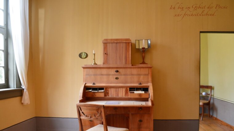 Bureau in Charlotte Schiller's parlour on the first floor
